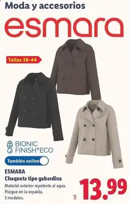 Lidl Esmara - chaqueta tipo gabardina oferta