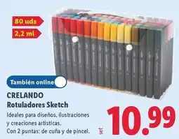 Lidl Crelando - rotuladores sketch oferta