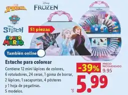 Lidl Estuche para colorear oferta