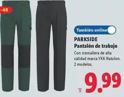 Lidl Parkside - pantalon de trabajo oferta