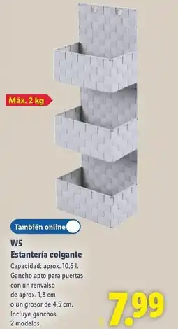 Lidl W5 - estantería colgante oferta