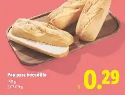 Lidl Pan para bocadillo oferta