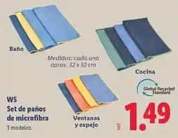 Lidl W5 - set de paños de microfibra oferta