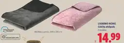 Lidl Livarno home - colcha felpada oferta