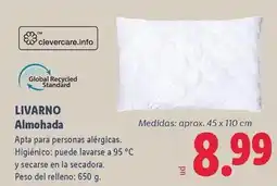Lidl Livarno - almohada oferta