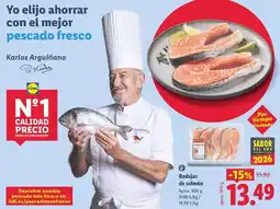 Lidl Rodajas de salmon oferta