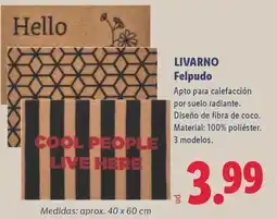 Lidl Livarno - felpudo oferta