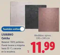 Lidl Livarno - colcha oferta