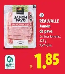 Lidl Realvalle - jamón de pavo oferta