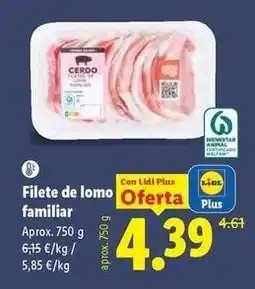 Lidl Filete de lomo familiar oferta