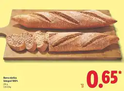 Lidl Barra rústica oferta