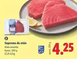 Lidl Suprema de atun oferta