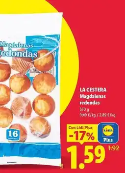 Lidl La cestera - magdalenas redondas oferta