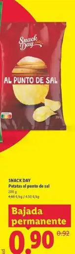Lidl Snack day - patatas al punto de sal oferta