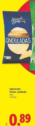 Lidl Snack day - patatas onduladas oferta