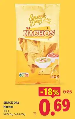 Lidl Snack day - nachos oferta
