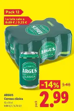 Lidl Argus - cerveza clasica oferta