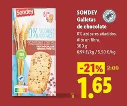 Lidl Sondey - galletas de chocolate oferta