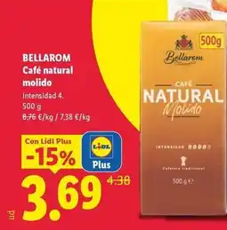 Lidl Bellarom - café natural molido oferta