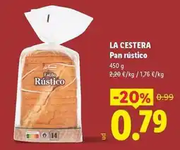Lidl La cestera - pan rustico oferta