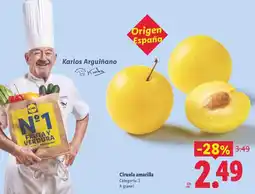 Lidl Ciruela amarilla oferta