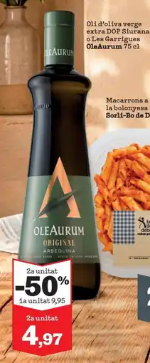 Sorli Oleaurum oli d'oliva verge extra dop siurana o les garrigues oferta