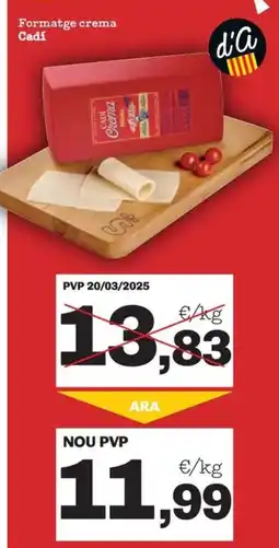 Sorli Cadí formatge crema oferta