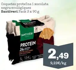 Sorli Santiveri coquetes proteïna i xocolata negra ecològiques oferta