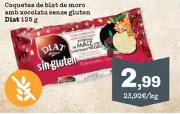 Sorli Diat coquetes de blat de moro amb xocolata sense gluten oferta