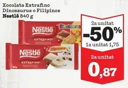 Sorli Nestlé Xocolata Extrafino Dinosaurus o Filipinos oferta