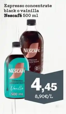 Sorli Nescafe espresso concentrate black o vainilla oferta
