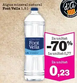 Sorli Font Vella aigua mineral natural oferta