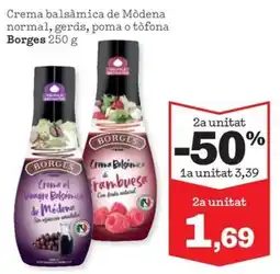 Sorli Borges crema balsámica de módena oferta