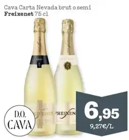 Sorli Freixenet Cava Carta Nevada brut o semi oferta