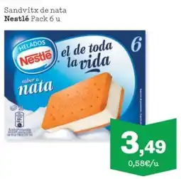 Sorli Nestlé sandvix de nata oferta
