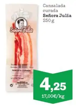 Sorli Señora Julia cansalada curada oferta