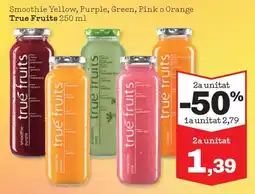 Sorli true fruits smoothie yellow, purple, green, pink o orange oferta