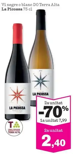 Sorli La Picossa vi negre o blanc do terra alta oferta