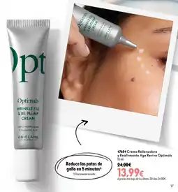 Oriflame Crema Rellenadora y Reafirmante Age Revive Optimals oferta