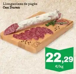 Sorli Can Duran llonganissa de pagès oferta