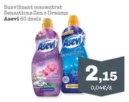 Sorli Asevi suavitzant concentrat Sensations Zen o Dreams oferta