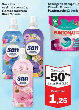 Sorli San suavizante essència records, floral o talc rosa oferta