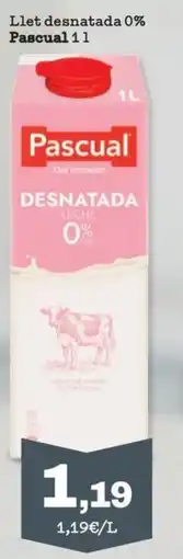 Sorli Pascual llet desnatada 0% oferta