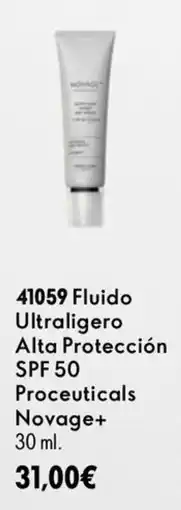 Oriflame Proceuticals Novage+ Fluido Ultraligero Alta Protección SPF 50 oferta