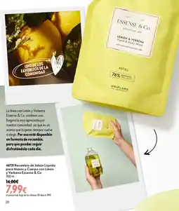 Oriflame Recambio de Jabón Líquido para Manos y Cuerpo con Limón y Verbena Essense & Co oferta