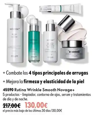 Oriflame Novage Rutina Wrinkle Smooth Novage+ oferta