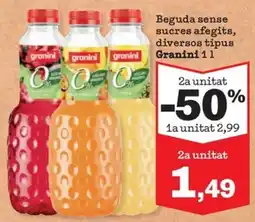 Sorli Granini beguda sense sucre afeigits diversos tipus oferta