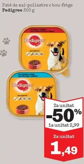 Pedigree paté de xai-pollastre o bou-fetge