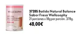 Oriflame Wellosofhy batido natural balance sabor fresa oferta