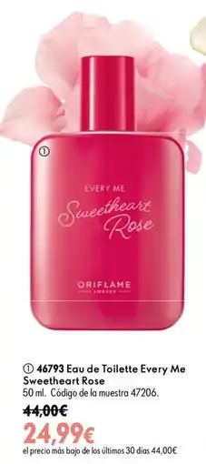 Oriflame Oriflame Eau de Toilette Every Me Sweetheart Rose oferta